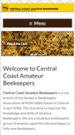 Mobile Screenshot of centralcoastbees.org