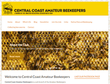 Tablet Screenshot of centralcoastbees.org